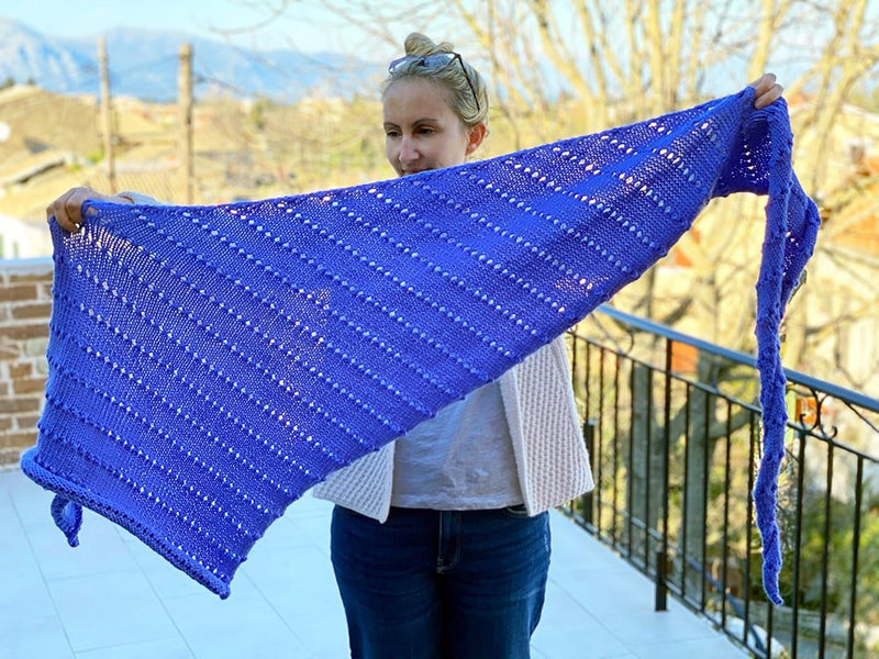 asymmetrical shawl knitting pattern