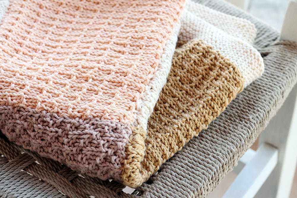 Cotton Baby Blanket Knitting Pattern - Handy Little Me Shop