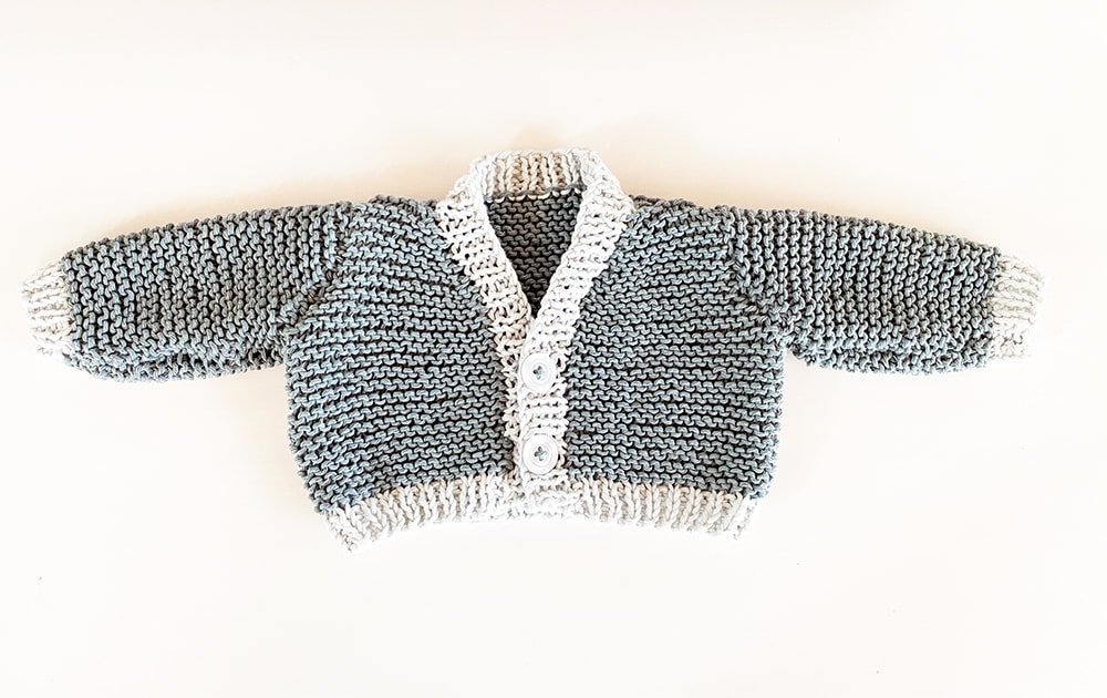 Baby Cardigan Knitting Pattern - Step By Step - Handy Little Me Shop