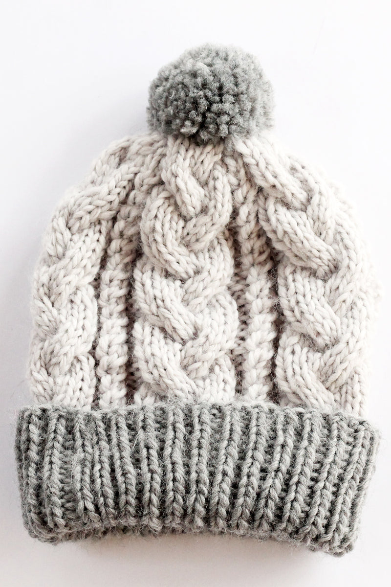 Cable Knit Baby Hat Pattern