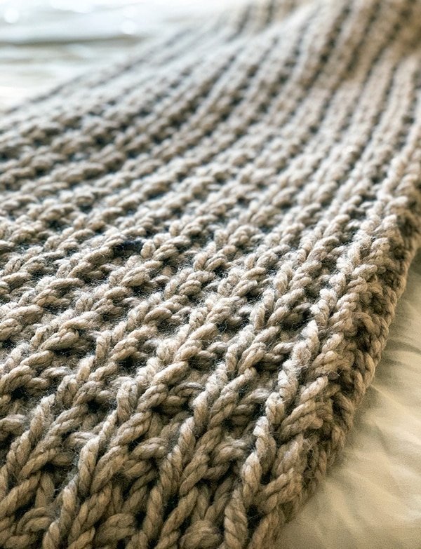 Chunky Knit Throw Blanket Pattern - Handy Little Me Shop