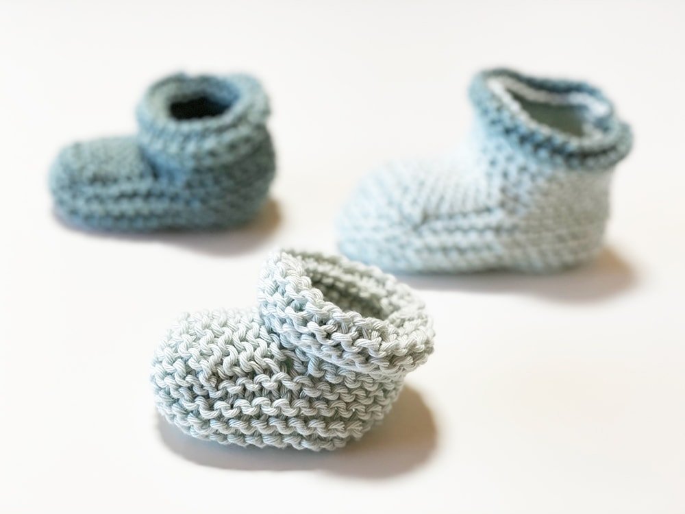 Baby Booties Knitting Pattern - Step by Step - Handy Little Me Shop