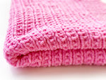 broken rib stitch knit blanket