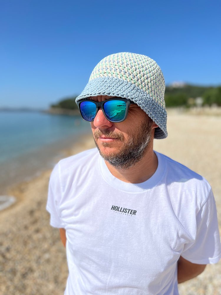 Striped Unisex Bucket Hat Crochet Pattern - Handy Little Me Shop