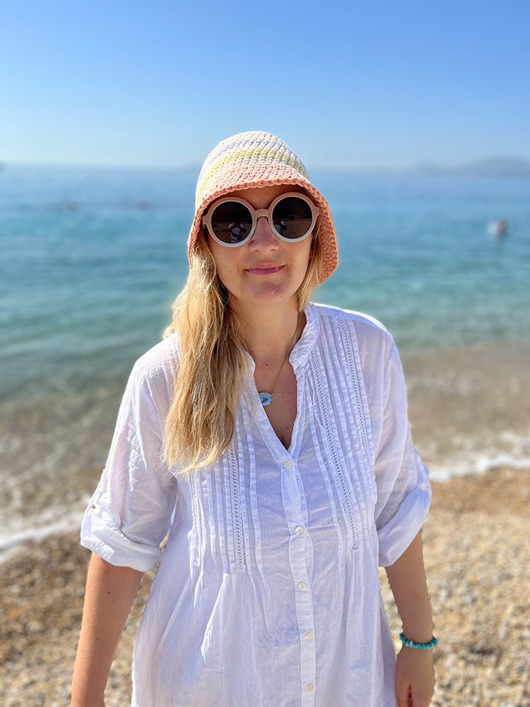 Striped Bucket Hat Crochet Pattern - Handy Little Me Shop