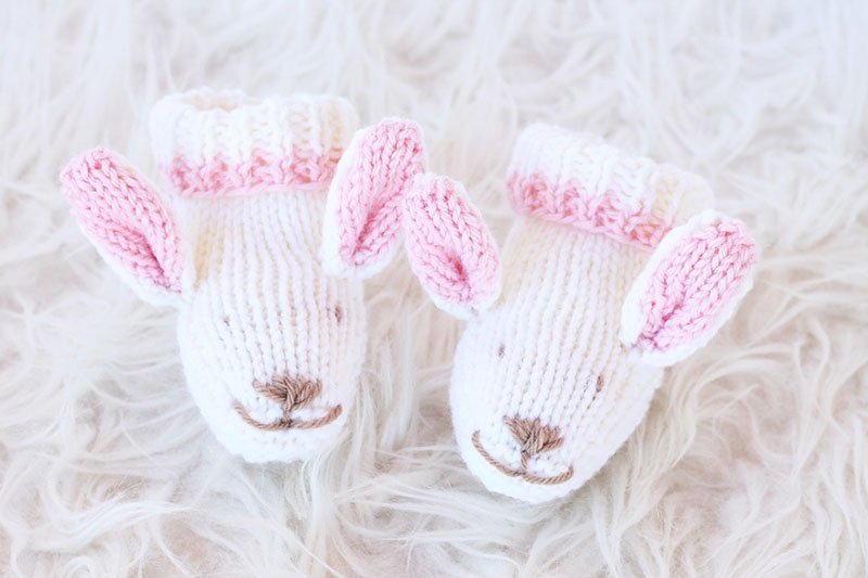 Bunny Slippers Knitting Pattern - Handy Little Me Shop