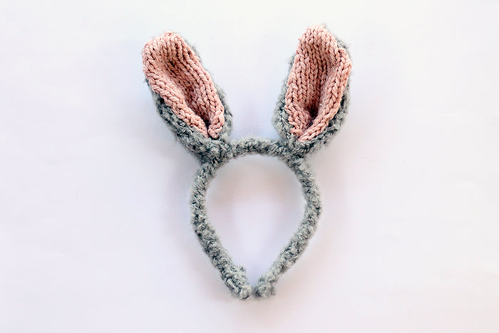 Bunny Ears Headband {With Knitted Ears}
