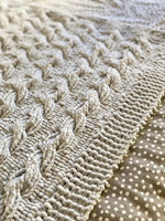 Cable Knit Baby Blanket Pattern