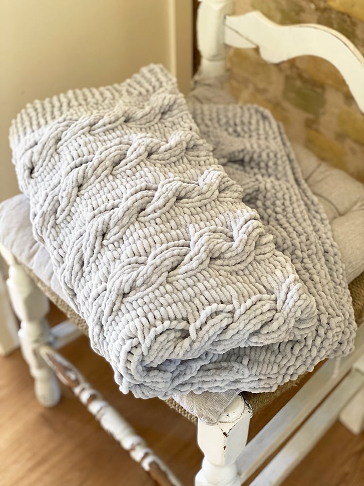 Cable Knit Baby Blanket Pattern - Handy Little Me Shop