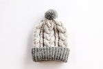 cable knit baby hat