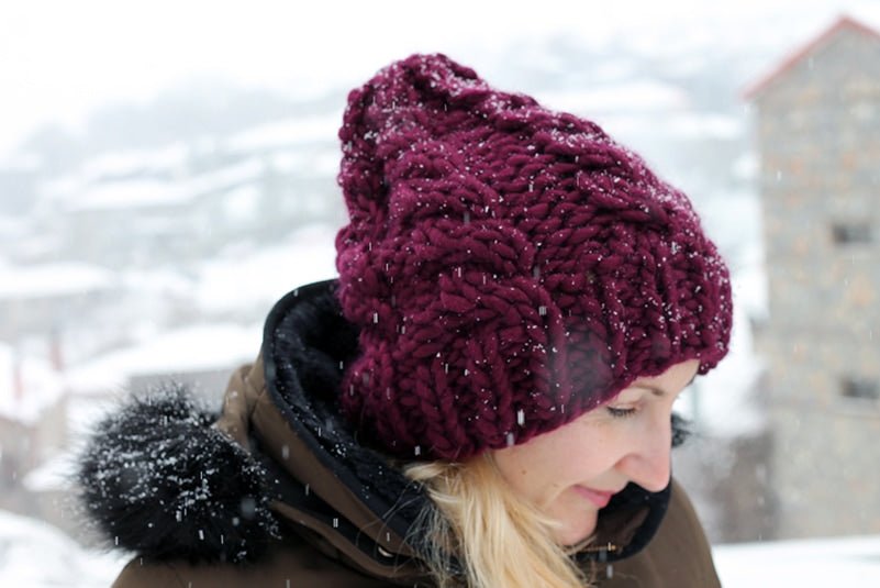 Cable Hat Knitting Pattern - Handy Little Me Shop