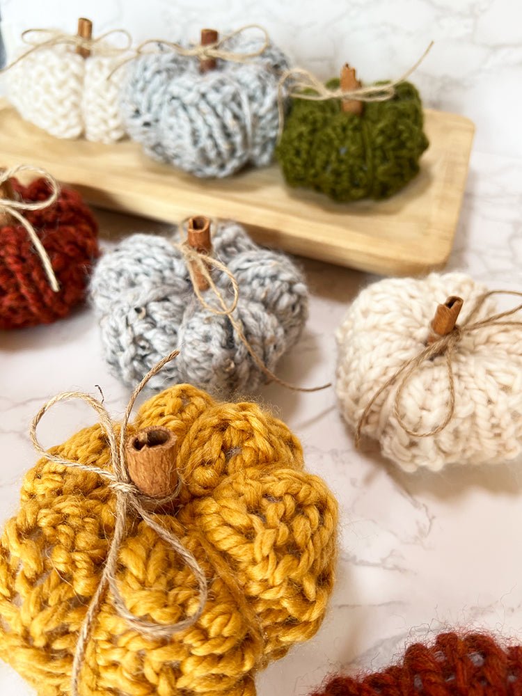 12 Beginner Pumpkin Knitting Patterns - Handy Little Me Shop