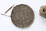 crochet circle made from raffia