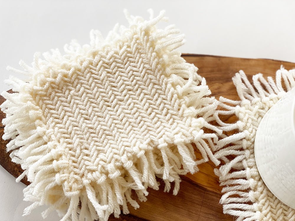 Fringe Coasters Knitting Pattern - Handy Little Me Shop