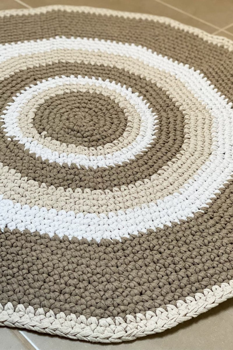 Circle Rug Crochet Pattern - Handy Little Me Shop