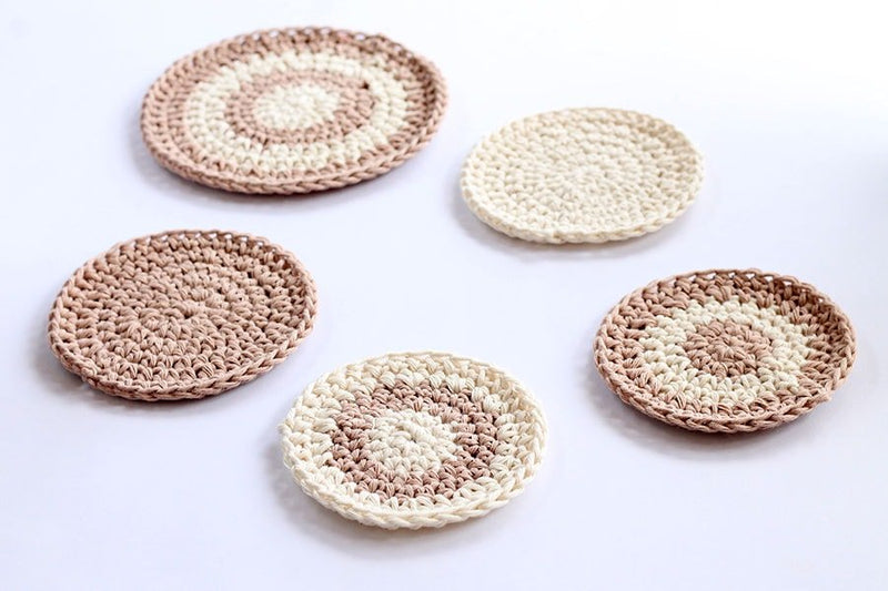 crochet coasters circle pattern