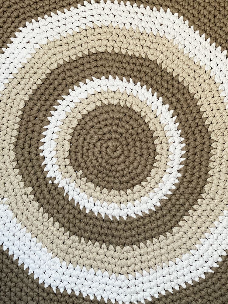 crochet round rug