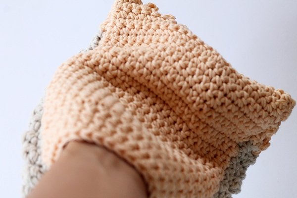 crochet wash mitt pattern free