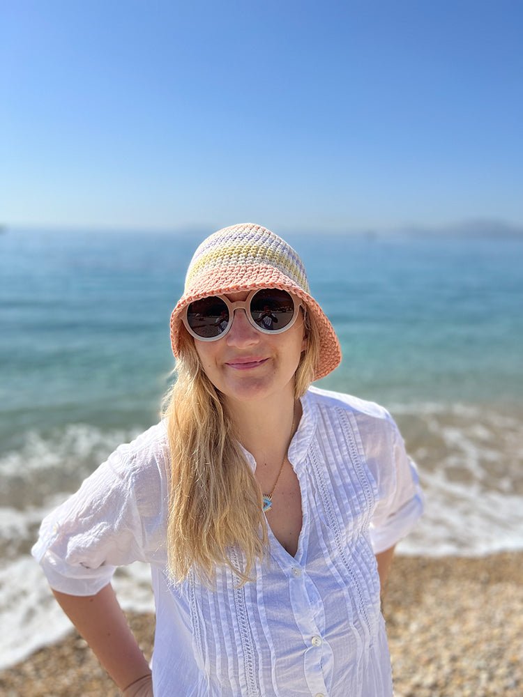 Striped Bucket Hat Crochet Pattern - Handy Little Me Shop