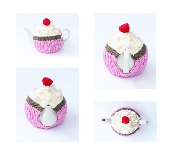 Cupcake Tea Cosy Knitting Pattern - Handy Little Me Shop