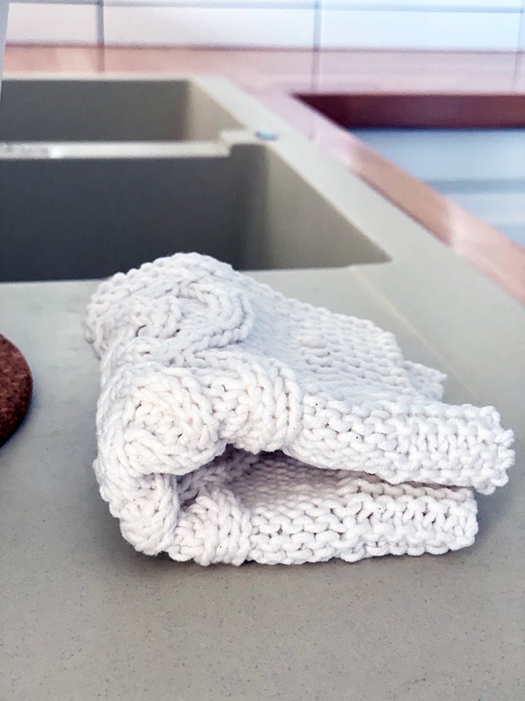 Celtic Cable Dishcloth Knitting Pattern - Handy Little Me Shop