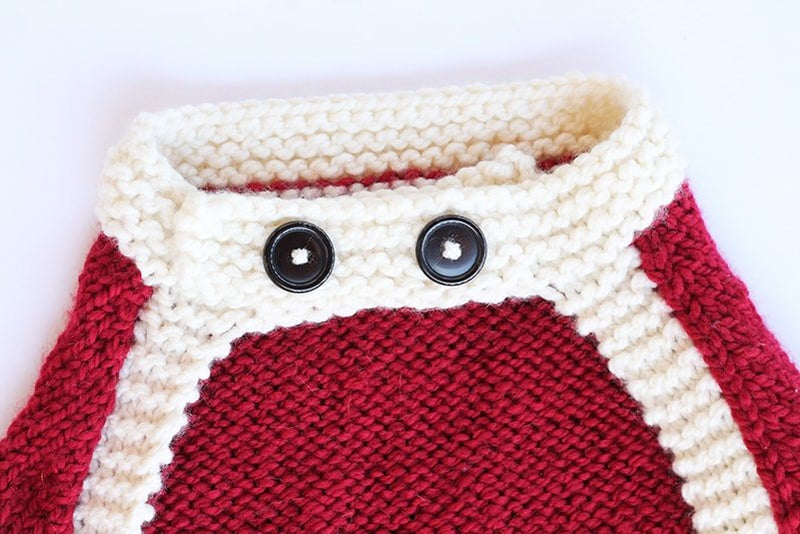 knitted santa sweater