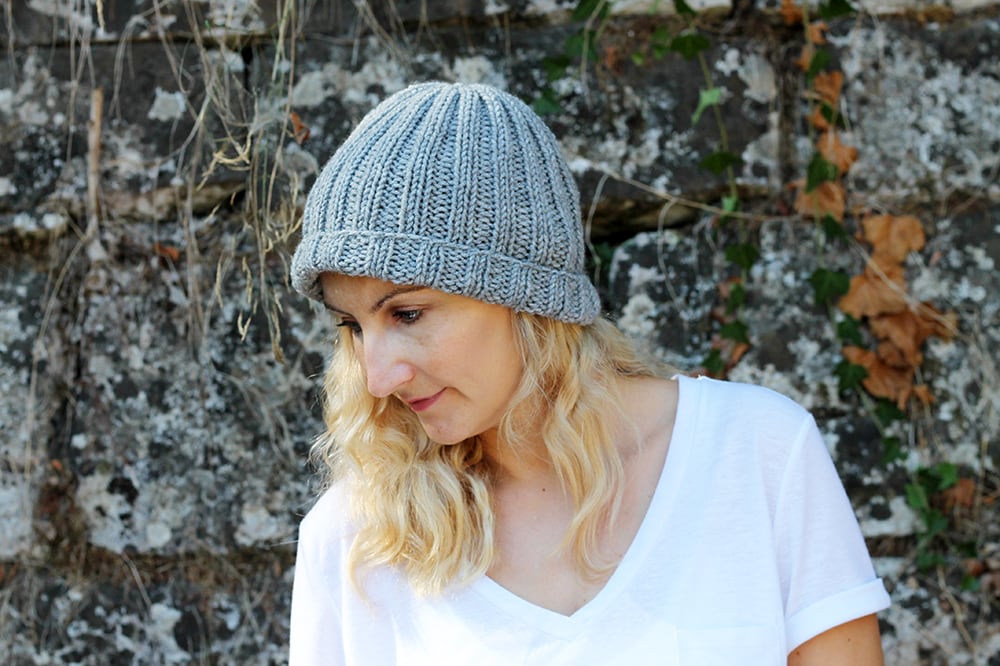 Easy Ribbed Hat Knitting Pattern - Handy Little Me Shop
