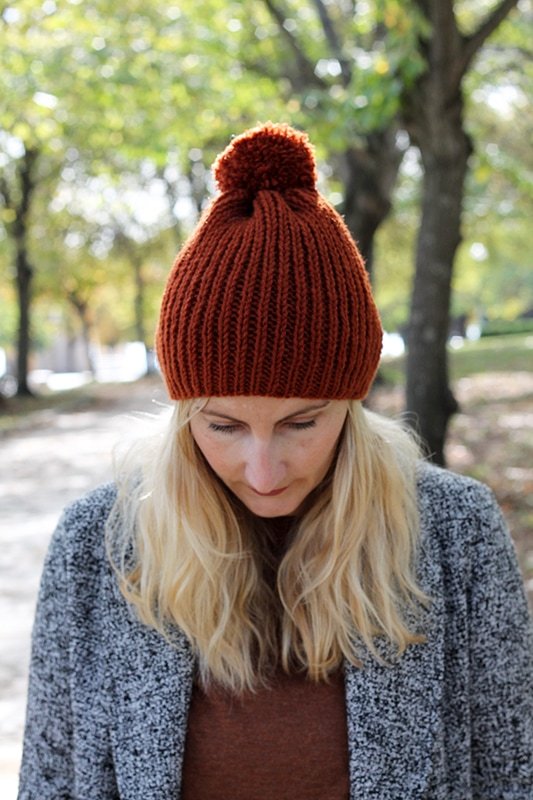 easy beginner hat knitting pattern