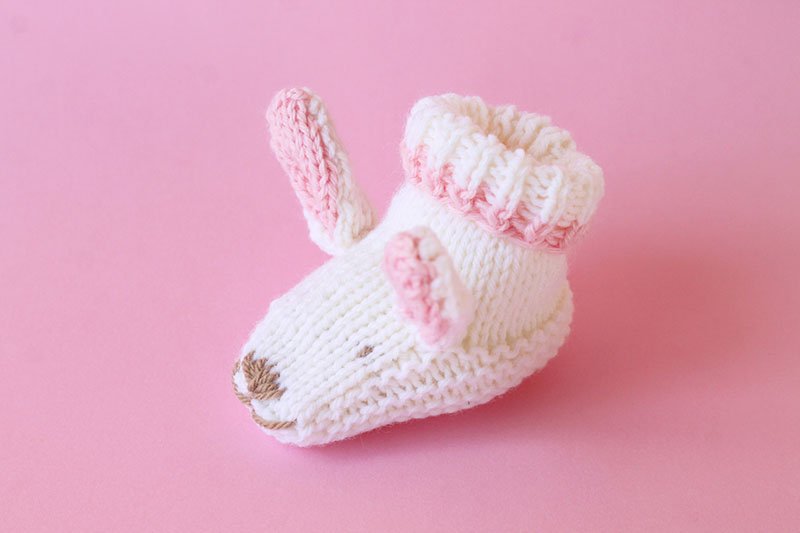 Bunny Slippers Knitting Pattern - Handy Little Me Shop