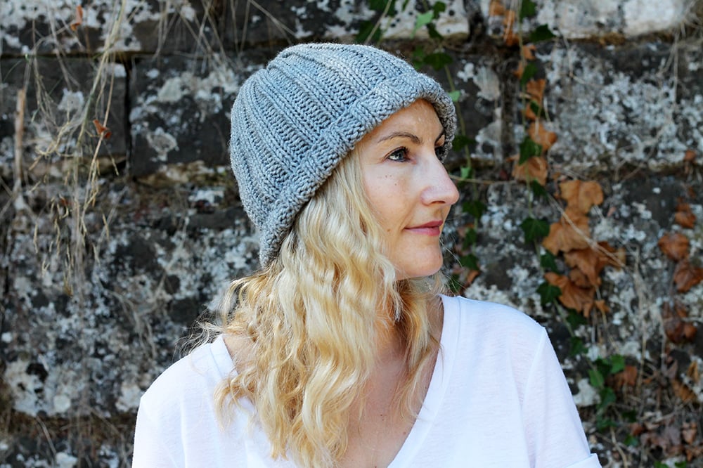 Easy Ribbed Hat Knitting Pattern - Handy Little Me Shop
