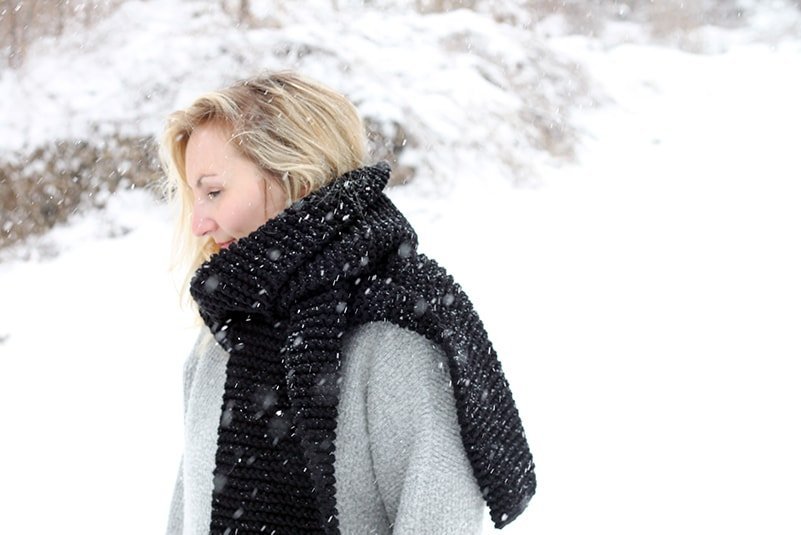 Garter Stitch Scarf Knitting Pattern - Handy Little Me Shop