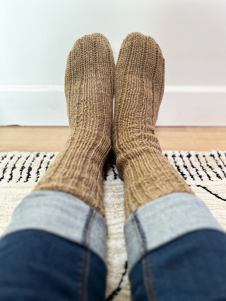 Ribbed Sock Knitting Pattern (6 Sizes) - Handy Little Me Shop