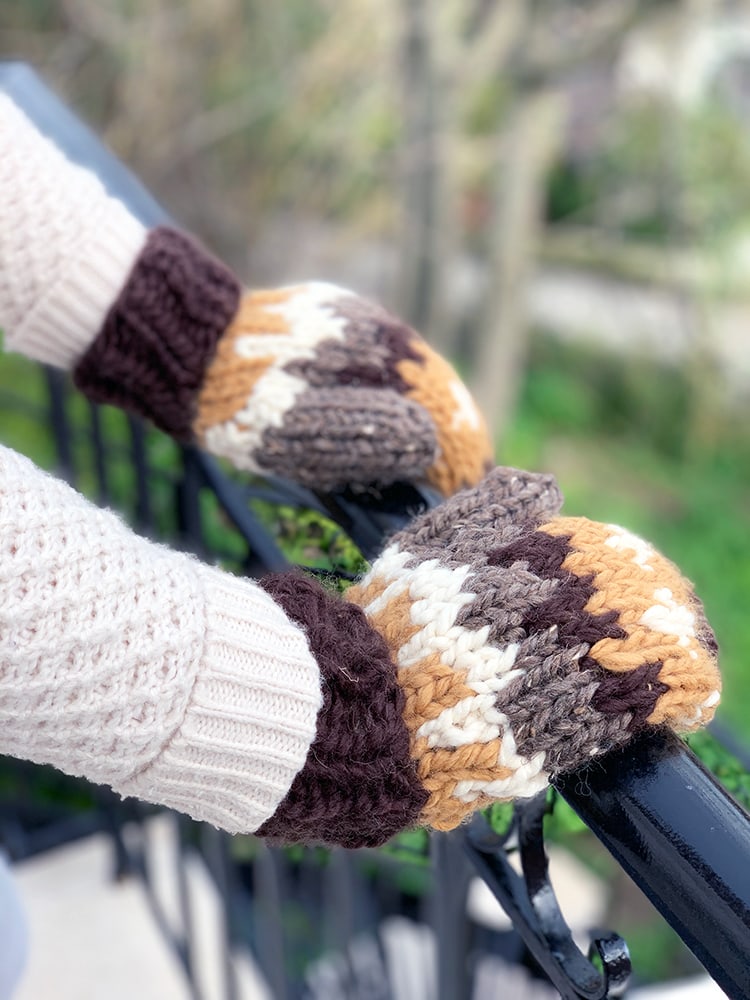 The Bernie Knitted Mittens Pattern - Handy Little Me Shop