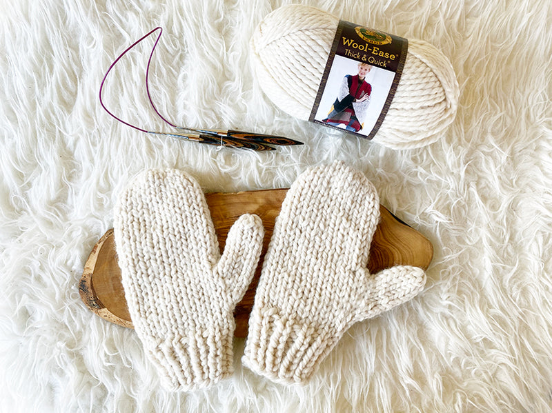 Easy Mittens Knitting Pattern – Handy Little Me Shop