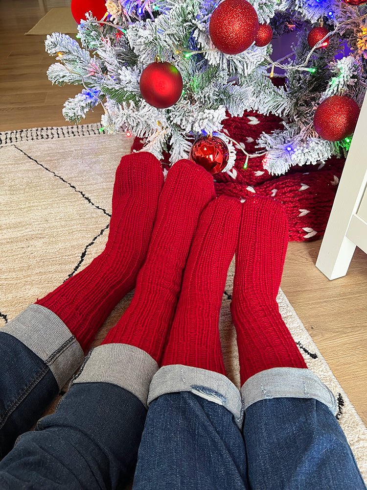 Ribbed Sock Knitting Pattern (6 Sizes) - Handy Little Me Shop