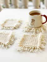 Fringe Coasters Knitting Pattern