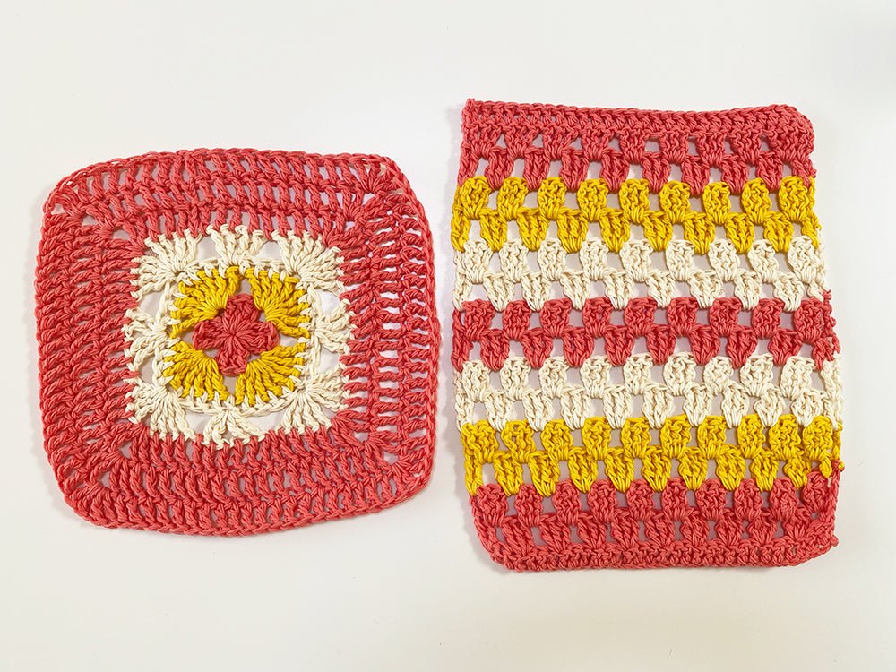 Crochet Washcloth Pattern {Granny Squares} - Handy Little Me Shop
