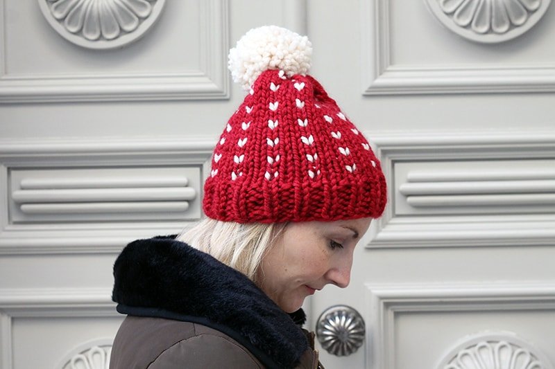 holiday hat knitting pattern