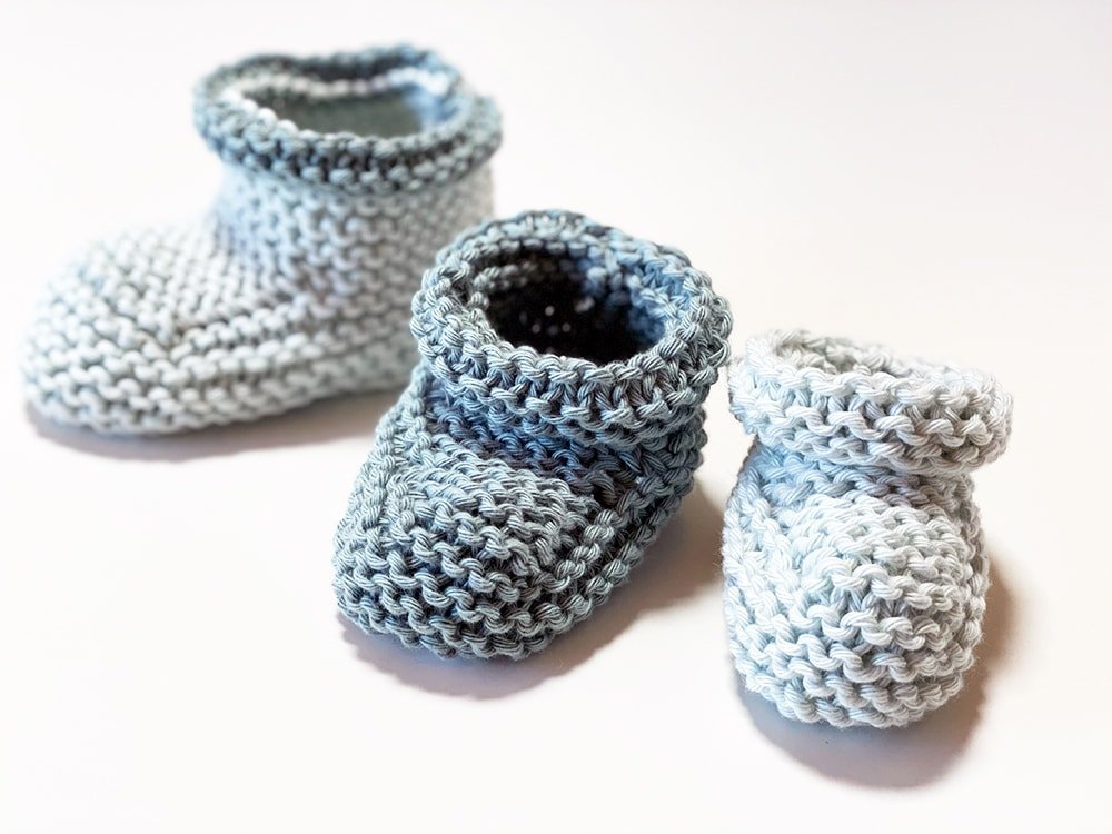 Baby Booties Knitting Pattern - Step by Step - Handy Little Me Shop