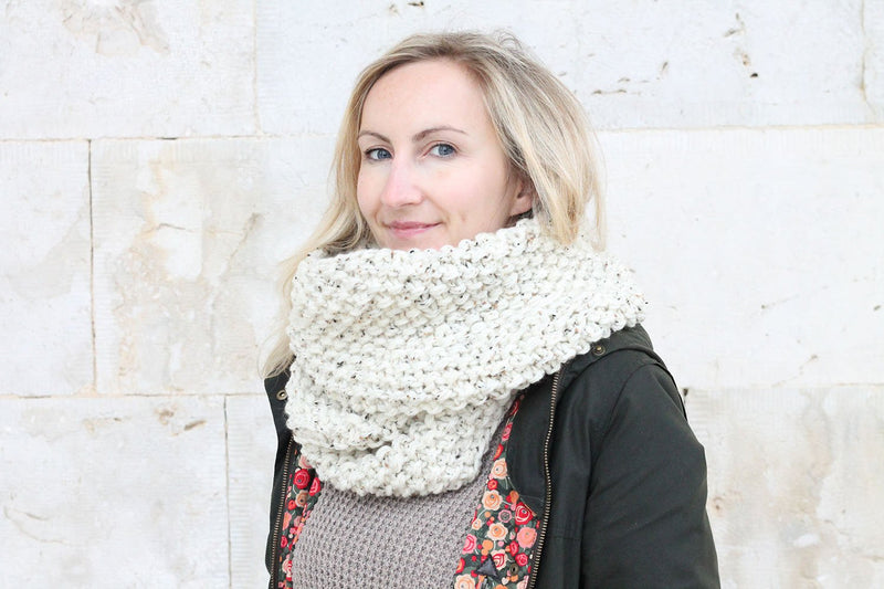 knitted infinity scarf