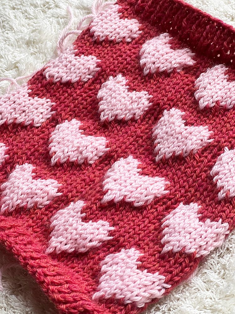 Heart Wrist Warmers Knitting Pattern - Handy Little Me Shop
