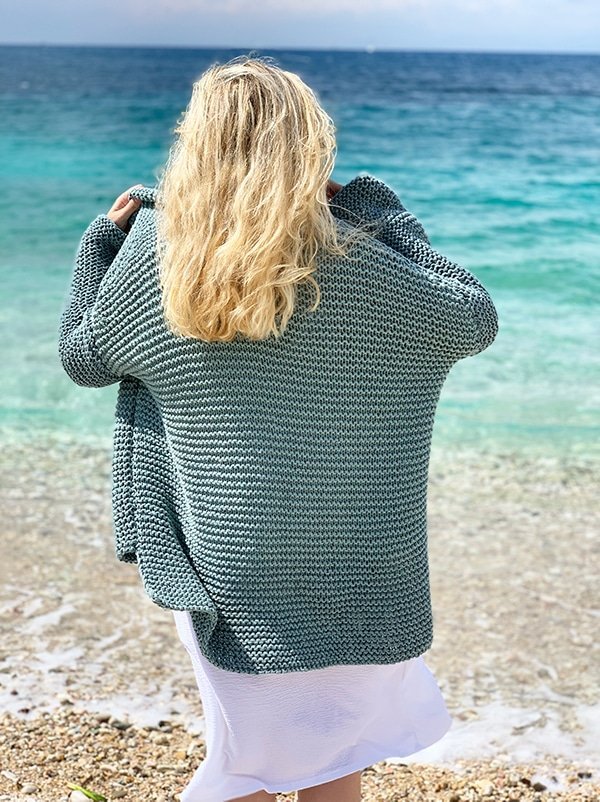 Cotton Comfort Cardigan Knitting Pattern - Handy Little Me Shop