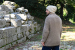 men's chunky knit jumper back view