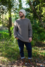 mens knitted raglan sweater