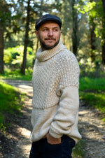 men's sweater knitting pattern using the petite wool