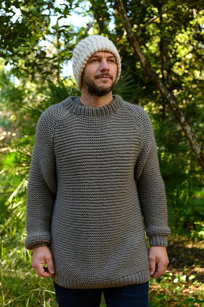 Men's Sweater Knitting Pattern {Garter Stitch} – Handy Little Me Shop