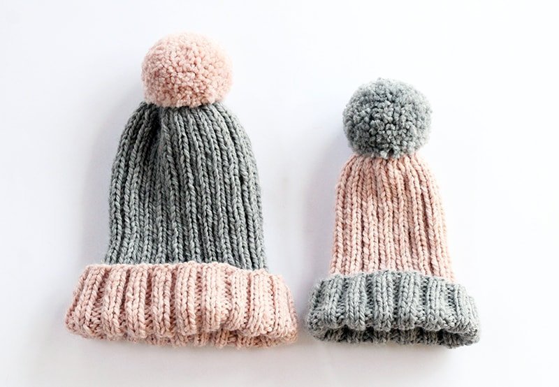 Mommy And Me Beanie Knitting Patterns - Handy Little Me Shop