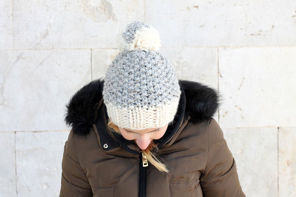 Moss Stitch Hat Knitting Pattern - Handy Little Me Shop