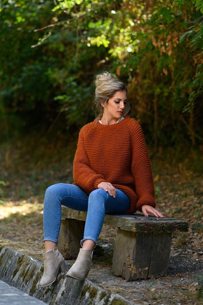 Pumpkin Sweater Knitting Pattern - Handy Little Me Shop
