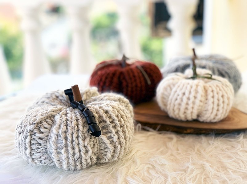 Pumpkin Knitting Pattern {Easy + Quick} - Handy Little Me Shop